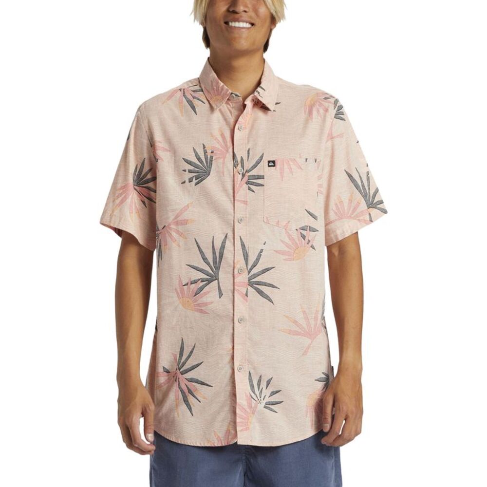 Quiksilver Mens Floral Print Button Up Shirt, NWT